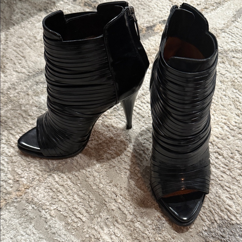 Givenchy Black Strappy Heeled Boots